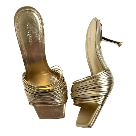 Cult Gaia Giana Sandals in Gold - Picture 1 of 7